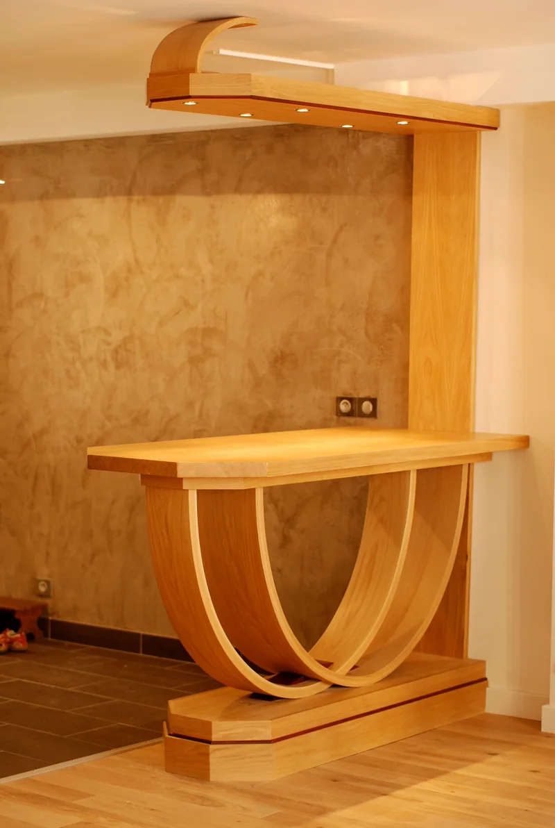 Bar en chêne et amarante